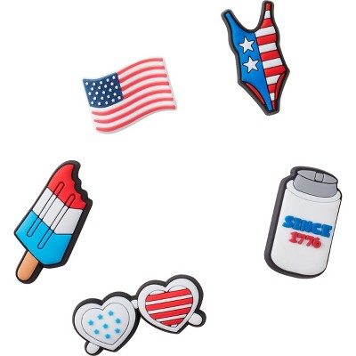 Crocs Jibbitz USA Shoe Charms 5 Pack