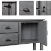 48 Inch Farmhouse Console Table with Storage, Farmhouse Entry Table with 2 Drawers and Cabinets with Shelves for Entryway Living Room - 3 of 4