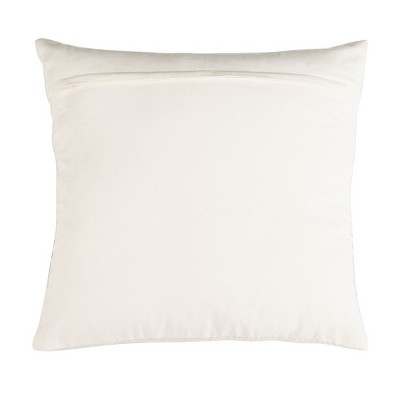 Kayra Purple and Beige Square Decorative Pillow