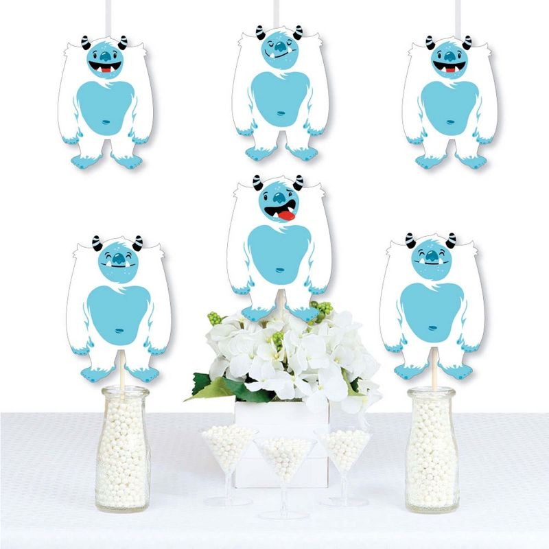 Big Dot of Happiness Yeti to Party - Decorations DIY Abominable Snowman Party or Birthday Party Essentials - Set of 20, 1 of 6