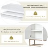 NicBex Buffet Cabinet with Storage and Metal Legs,Sideboard Cabinet with Adjustable Shelves and 4 Doors,Storage Cabinet for Living Room,White - 4 of 4