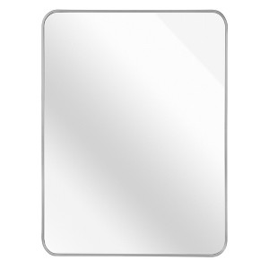 Yinvani 30x40" Metal Framed Rectangular Bathrrom Wall Mirror - 1 of 4