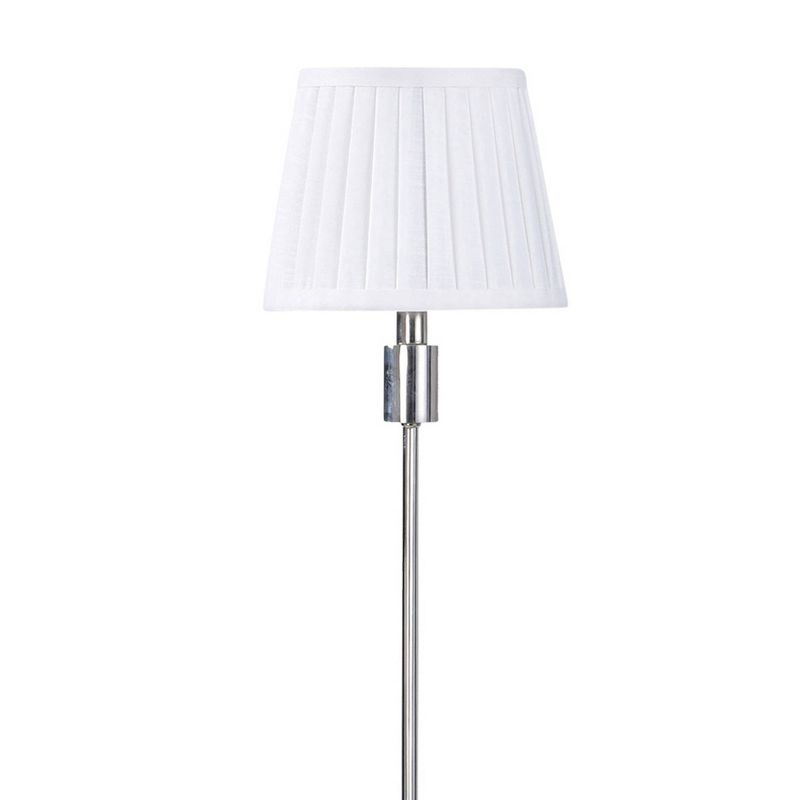 Dann Foley Lifestyle Floor Lamp with Shade Silver/White - StyleCraft, 4 of 5