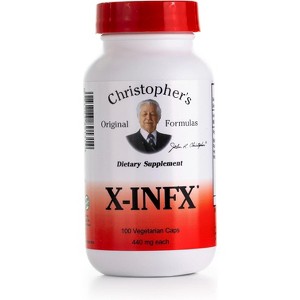 Christopher’s X-INFX Immune Support Formula – 100 Vegetarian Capsules – Herbal Lymph & Immune Support - 1 of 4
