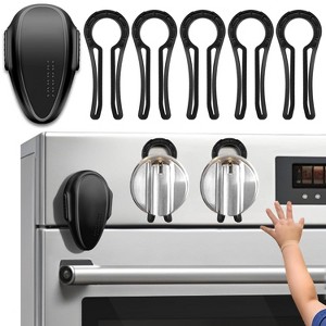 (5 + 1 Pack) Oven Door Lock Child Safety, Gas Stove Knob Locks, Child Proof Oven Knob Locks - 1 of 4