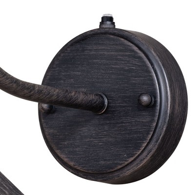 Aged Iron Black Industrial Outdoor Wall Sconce