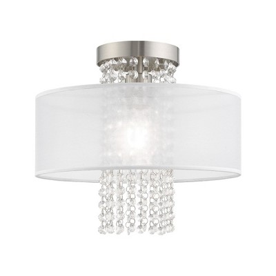 Livex Lighting Bella Vista 4 - Light Flush Mount in  Brushed Nickel