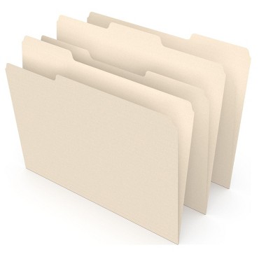 MyOfficeInnovations Interior File Folders Letter Size Manila 100/Box (117713)