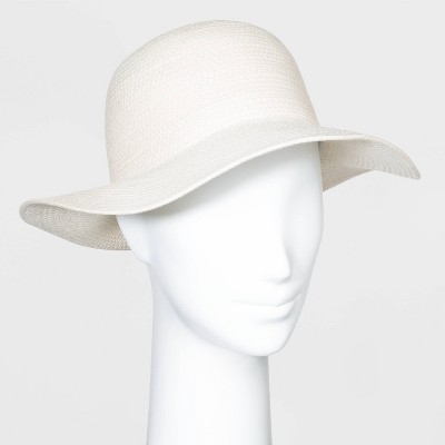 Women's Cotton Rope Fedora Hats - A New Day™ Natural One Size