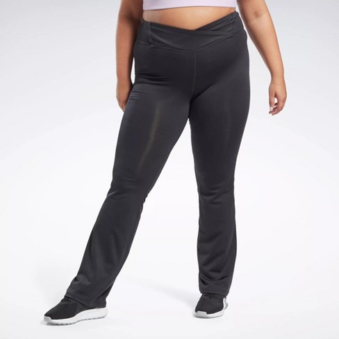 Reebok Women's Everyday High Waist Flair Bottom Yoga Pants with Pockets and  31 Inseam 