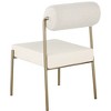 Meridian Furniture,Carly Vegan Leather Seat / Boucle Fabric Back Dining Chair, Set of 2 - 2 of 4