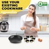 Eggssentials 6 Cup Egg Poacher Insert, 9 inch Stainless Steel with 6 Nonstick Egg poacher Cups, Makes Poached Eggs Simple & Easy, Perfect For any Meal - 2 of 4