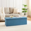 VECELO 46"/30"/15"/11.8" Folding Storage Ottoman Bench, Storage Chest, Linen Fabric Foot Rest Stool, Storage Footstools, Folding Storage Ottoman - 4 of 4