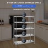 Stainless Steel Shelves,60x18x72 in Storage Shelf 5-Tier Heavy Duty Storage Rack - 4 of 4