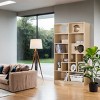 Bookcase Modern with Open Cubbies and Cat-Friendly Design for Living Room 35in Wide - 3irtyhousy - 3 of 4