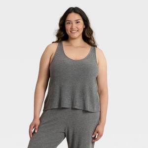 Women's Cozy Ribbed Pajama Tank Top - Auden™ - 1 of 3