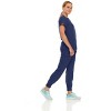 Hey Collection Womens Stretch V-Neck Jogger Scrubs Set, Medical Nursing Tops with Four Pocket Pants - 3 of 4