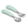 OXO 2pc Tot Stainless Steel On the Go Fork and Spoon Set - Opal - 4 of 4