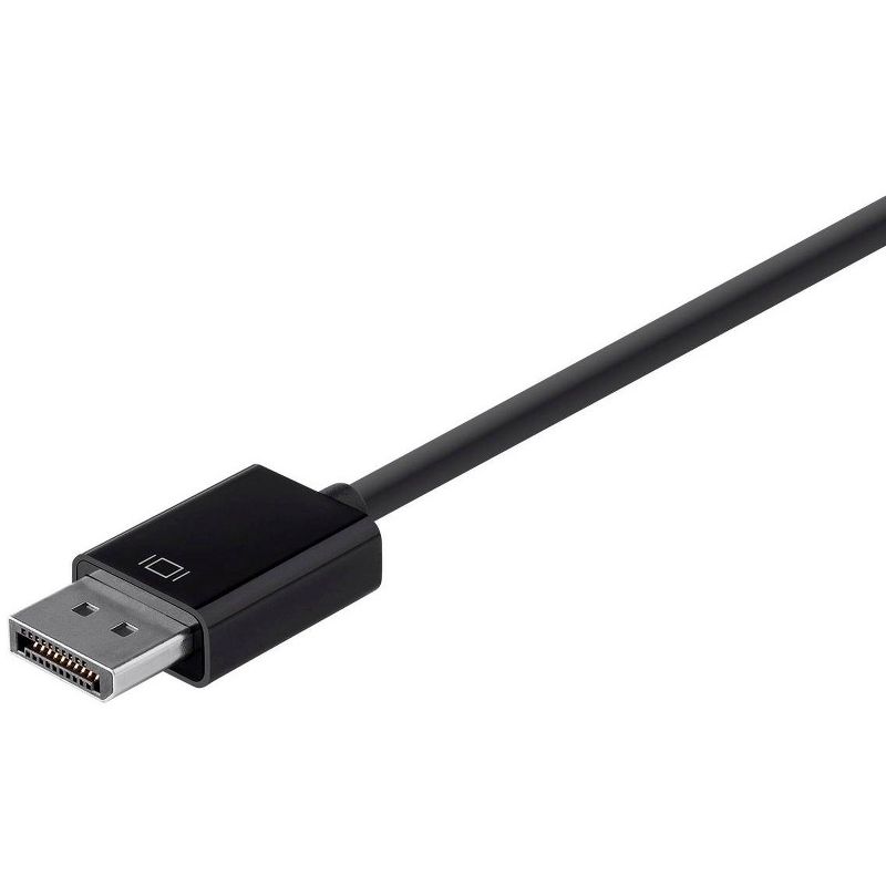 Monoprice DisplayPort 1.2a to VGA Active Adapter - Black, For HDTV, Projector, Computer, Monitor Desktop, Laptop, PC, 4 of 5