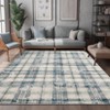 Modern Plaid Living Room Area Rug - 2 of 4