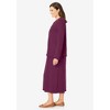 Woman Within Plus Size Lettuce Trim Knit Jacket Dress - 4 of 4