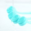 Unique Bargains Silicone Body Scrubber Massage Back Washer Body Shower with Long Handle Blue - image 3 of 3