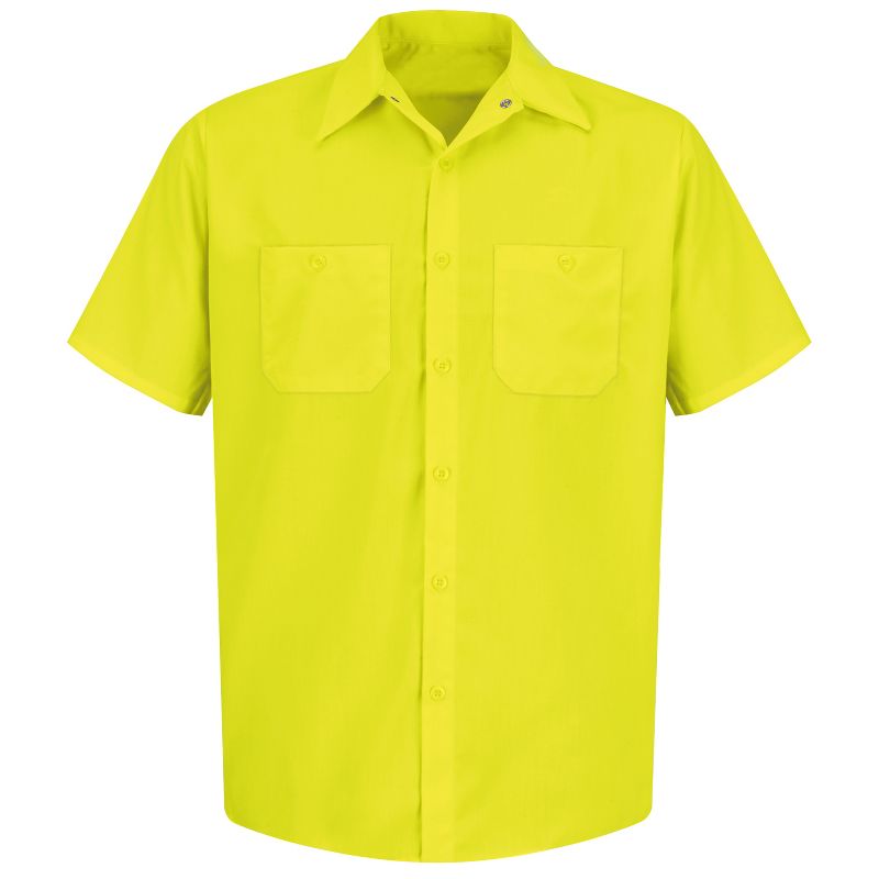 Red Kap Short Sleeve Enhanced Visibility Work Shirt, 1 of 3