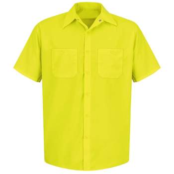 Red Kap Short Sleeve Enhanced Visibility Work Shirt