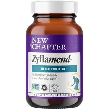New Chapter Zyflamend Multi-Herbal Pain Reliever + Joint Supplement, Healthy Inflammation Response Capsules - 60ct