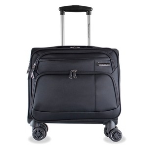 American Green Travel Jefferson Carry-On Spinner Briefcase Laptop Bags Black - 1 of 4