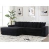 TiramisuBest Oversized Corduroy L Shaped Sofa  Modular sofa Left Chaise Eight Pillows Two Piece Corner Couch - 2 of 4