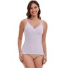 INSPIRE CHIC Women's Crisscross Lace Trim Adjustable Straps Maternity Nursing Tops Camisole Padded for Breastfeeding - 4 of 4