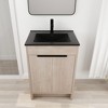 ChicFurnit Bathroom Vanity 24 Inch Freestanding Vanity with Ceramic Sink and Adjustable Storage for Bathroom, Beige, 24"*18.3"*34.3" - 2 of 4