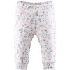 The Peanutshell Flowers & Stars 5-Pack Cuffed Baby Pants in Pink/Light Coral/White, 9-12 Months - 2 of 4