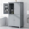 NicBex Elegant Bathroom Storage Cabinet with 4 Doors&Adjustable Shelves,Oversized Freestanding Cabinets,Bathroom Organizers and Storage - 3 of 4