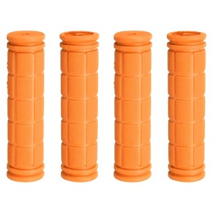 Unique Bargains Rubber Non-Slip Mushroom Bike Fit 7/8" Handlebar Grips 4.53" 2 Pairs - 1 of 4