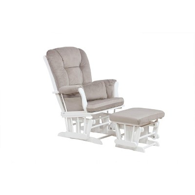 Alice Glider Chair and Ottoman with Pillow