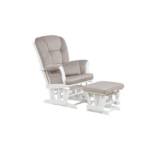 Alice Glider Chair and Ottoman with Pillow - 1 of 4