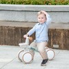 LOVSON Balance Bike for Toddlers, Pedal-Free Bike with Adjustable Seat and Silent Wheels, Suitable for Boys and Girls Aged 1-3, White + Green - 2 of 4