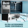Simzlife 200 Lbs./24H Ice Maker, Household & Commercial, Undercounter, 65 Lbs. Storage, Self-cleaning, for Kitchen/Party/Bar, Stainless Steel, Silver - 4 of 4