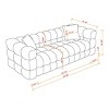 NicBex Couch for Living Room 62.2" Tufted Cloud Couch Sofa Boucle Sofa Couch 2 Seater Comfy Couch Modern Upholstered with 2 Pillows - 4 of 4