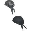 CTM Cotton Unlined Solid and Paisley Do Rag (Pack of 2) - 4 of 4