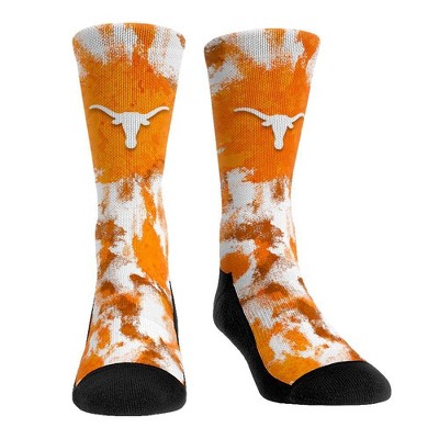 NCAA Texas Longhorns Paint Crew Socks - L/XL