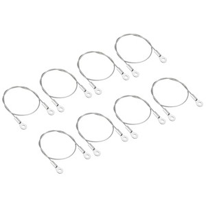 Unique Bargains Stainless Steel Light Outdoor Travel Luggage Safety Locking Cables 0.16" ID Eyelets - 1 of 4