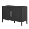 KTMBDW Modern Buffet Sideboard Cabinet with Storage, Coffee Bar Station Table with 2 Metal handles and 2 Doors for Kitchen, Livingroom, Entryway - 3 of 4