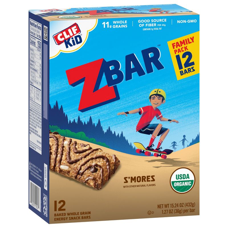 CLIF Kid ZBAR Organic S&#39;Mores Snack Bars - 15.24oz/12ct, 6 of 14