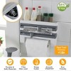 OBOKATA-Magnetic plastic cling film dispenser with cutter, can be filled with aluminum foil and kitchen plastic cling film storage box - 4 of 4