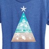 Women's - Instant Message - Photo Real Beach Fill Christmas Tree Short Sleeve Graphic T-Shirt - 2 of 4