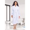 ADR Women's Plush Robe, Women's Plush Bathrobe, Fuzzy Pink Purple Comfy Robe Woman - 2 of 4