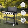 Winado 4 Burner 40000 BTU Portable Propane Griddle Freestanding Gas Grill - 4 of 4